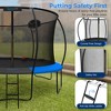 SereneLife Outdoor Trampoline with Net Enclosure - 3 of 4
