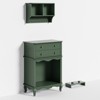 FURNIinspire Pet Storage Cabinet with Wall Mounted Cabinet, 2 Drawers and Semi-Open Space,27.5"*15.7"*39.7" - 2 of 4