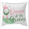 Manual Woodworks and Weavers Golf-Themed Throw Pillow – Queen of the Greens Outdoor Accent 9x9 - 2 of 2