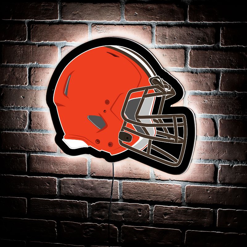 Evergreen Ultra-Thin Edgelight LED Wall Decor, Helmet, Cleveland Browns- 19.5 x 15 Inches Made In USA, 2 of 6