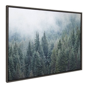 Kate & Laurel All Things Decor Sylvie Evergreen Dream 2 Framed Metallic Canvas Wall Art by Emiko and Mark Franzen of F2Images - 1 of 4