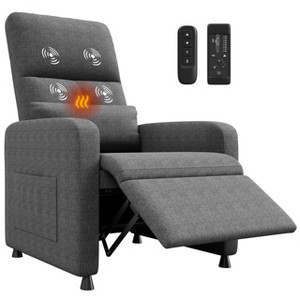 GustoWave Power Recliner Chair with Massage and Heat, Overstuffed Tall Back, Padded Seat, Home Theater Seating for Living Room - 1 of 4