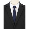 INSPIRE CHIC Men's Skinny Slim Solid Color Adjustable Pre-Tied Satin Necktie Ties 1 Pc - 4 of 4