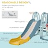 Infurnic Baby Activity Gyms, Multi-Activity Slide with Basketball Hoop and Swing Set, Toy Playset for Kids, Multicolored, 80.75"*74.75"*49.5" - 3 of 4