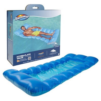 Swimways Comfort Cloud Pool Lounger with Fast Inflation & Headrest Pillow, Oversized Inflatable Pool Floats for Adults