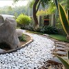 Vynxaria Polished River Rocks - 1-3 Inch Decorative Stones in Black, White, and Diverse Colors for Gardens, Walkways, and Crafts - 4 of 4