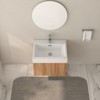 PexFix 24" Bathroom Vanity with Sink Wall Mounted Floating Modern Bathroom Cabinet with Integrated Basin & Plywood Soft-Close U-Shaped Drawer Natural - 3 of 4