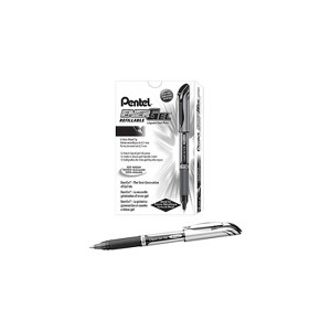 Pentel EnerGel Gel Pens Medium Point Black Ink 12/Pack (BL57-A) 616274 - 1 of 3