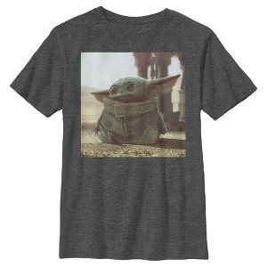 Boy's Star Wars The Mandalorian The Child Square Frame T-Shirt - 1 of 4