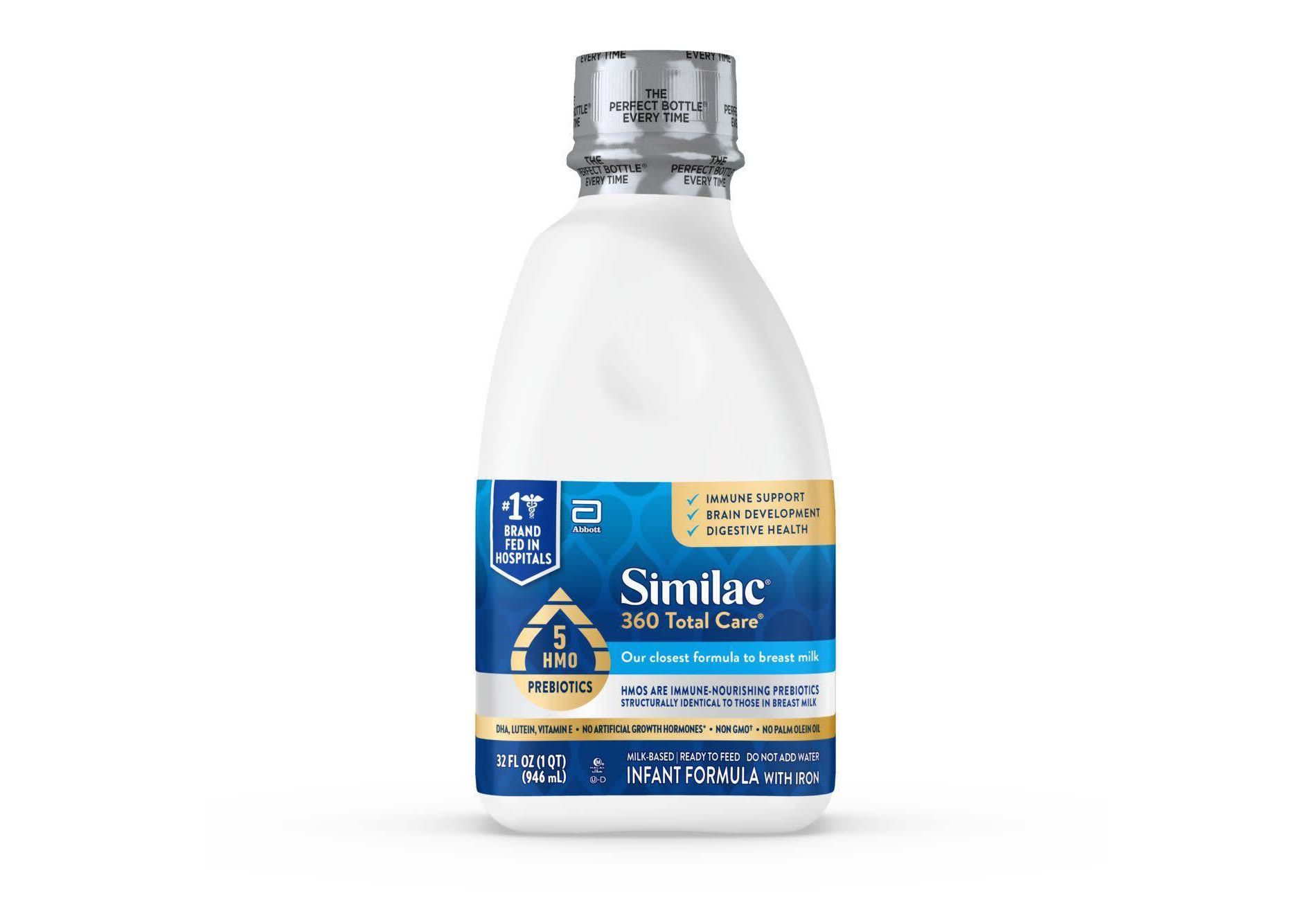 Similac 360 Total Care Advance Non-GMO Ready to Feed Infant Formula - 32 fl oz: Kosher, Halal