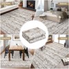Machine Washable Area Rug, Soft Boho Vintage Distressed Carpet, Low Pile Rug with Non-Slip Backing for Living Room & Bedroom - 4 of 4