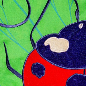 Big Ladybug Applique Garden Flag - 1 of 2