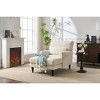 Lyngins Modern Chaise Lounge Recliner Chair with Upholstered Back,Leisure Sofa Sleeper Chair for Living Room,Bedroom - 2 of 4