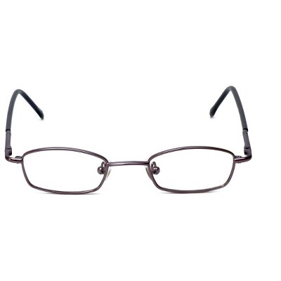 Flex Plus Progressive Lens Blue Light Block Glasses Model 64 Gold-Demi-Amber 46m