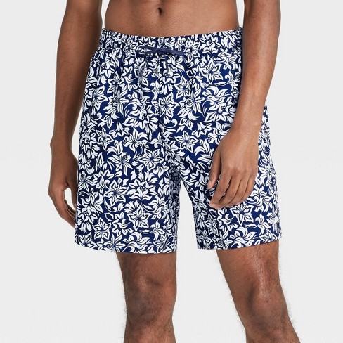 Navy swim best sale shorts mens