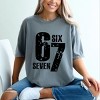 Six Seven Distressed - Women's Garment Dyed Graphic T-Shirt - 2 of 4