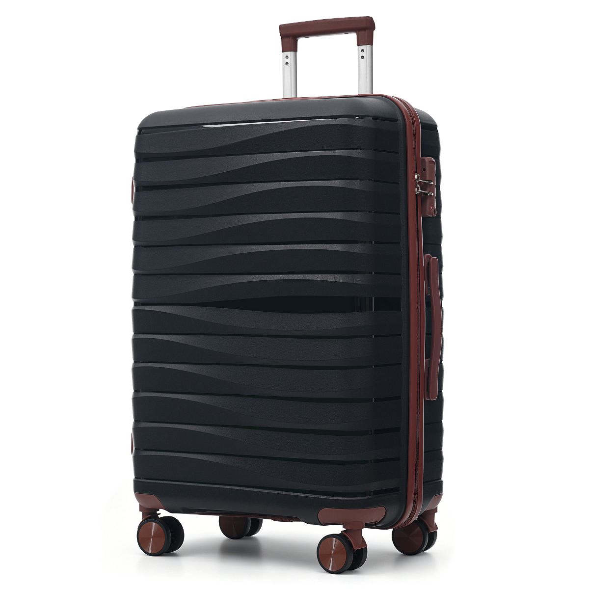 Polibi Hardshell Luggage Set 3 Piece, 20/24/28 Inch Suitcase with Spinner Wheels TSA Lock - thumbnail 3