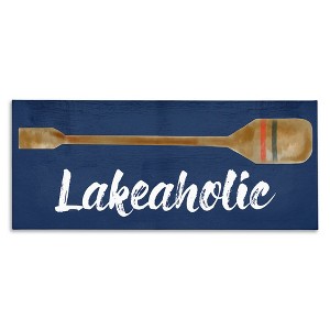 Stupell Industries Lakeaholic Boat Oar, 30" x 13" - 1 of 4