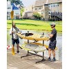 Coucheta Kayak Storage Rack for 2-6 Kayaks Freestanding Kayak Rack for Outdoor Storage with Movable Wheels, Heavy-Duty Steel Kayak Hanger Holder - 2 of 4