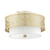 Livex Lighting Calinda 3 - Light Semi-Flush Mount in  Soft Gold - 3 of 4