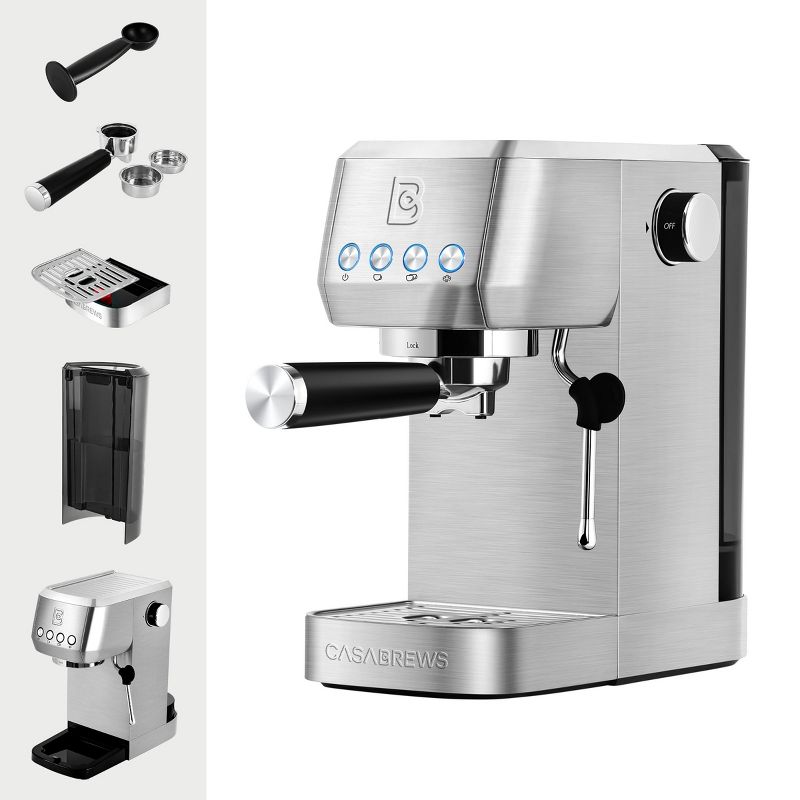 CASABREWS 20 Bar Espresso Machine with Space Saving Design, 4 of 7