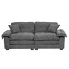 NicBex Deep Seat Sofa Couch with 2 Throw Pillows,84" Loveseat Sofa with Memory Foam for Bedroom,Living Room - 4 of 4