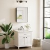 Keonjinn Metal Framed Rectangular Framed Recessed/Surface Mount Medicine Cabinet with Mirror - 2 of 4
