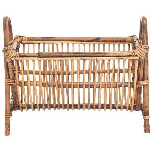 Jove Newspaper Rack - Natural - Safavieh - 1 of 4