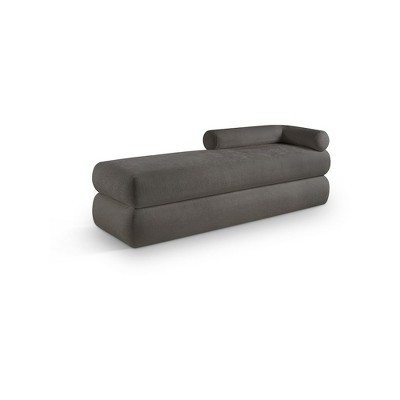 Meridian Furniture,Kennedy Chenille Fabric Bench