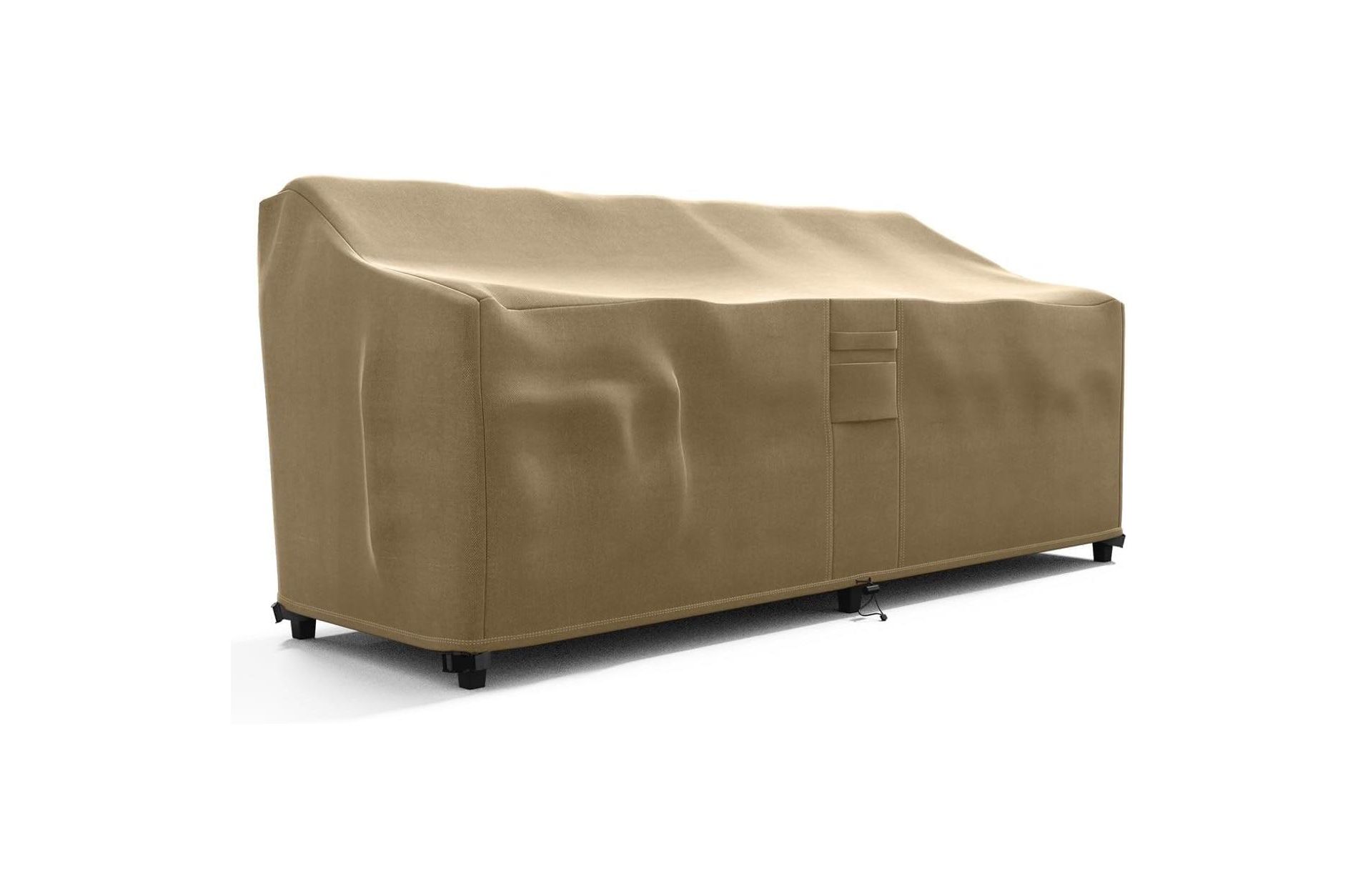 Outdoor Loveseat Sofa Cover – Weatherproof, Water-Resistant Brown Protective Cover for Patio Furniture – Heavy-Duty Outdoor Couch Cover
