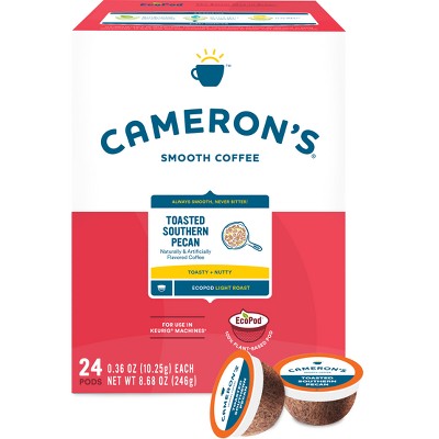 Cameron's Coffee Toasted Southern Pecan Light Roast Coffee Pods - 24ct ...