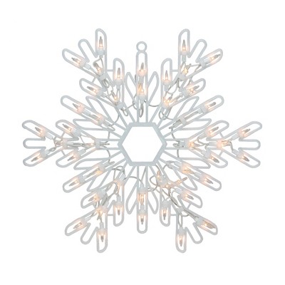 Northlight 15.25" Lighted Snowflake Christmas Window Silhouette Decor