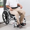 VEVOR Shower Wheelchair, 17.5in Width Aluminum Alloy Bathroom Wheelchair for Inside Shower, Adjustable Rolling Shower Chair, 300 lbs Capacity - 2 of 4