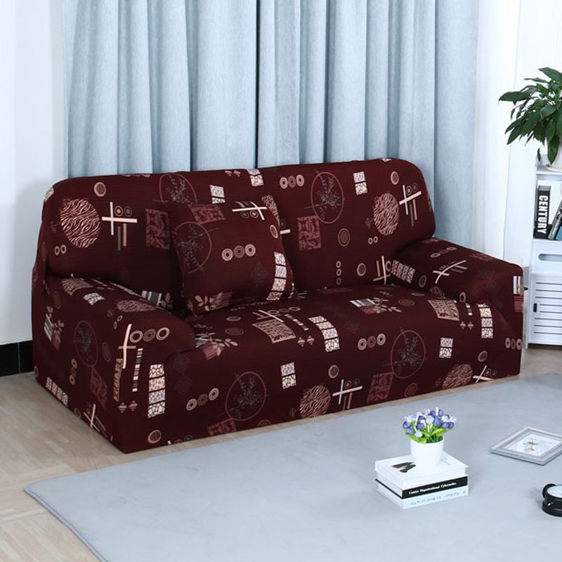 1 Pc Polyester Spandex Stretch Household Sofa Slipcovers - PiccoCasa, 2 of 5