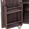 NicBex Stainless Steel Kitchen Island Kitchen Cart with Storage with Spice Rack, Towel Rack, 3 Open Shelves - 4 of 4
