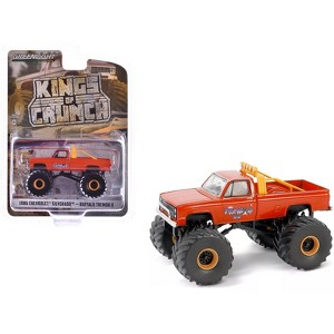 1986 Chevrolet Silverado Monster Truck Orange "Buffalo Tremor II" "Kings of Crunch" Series  1/64 Diecast Model Car by Greenlight - 1 of 3