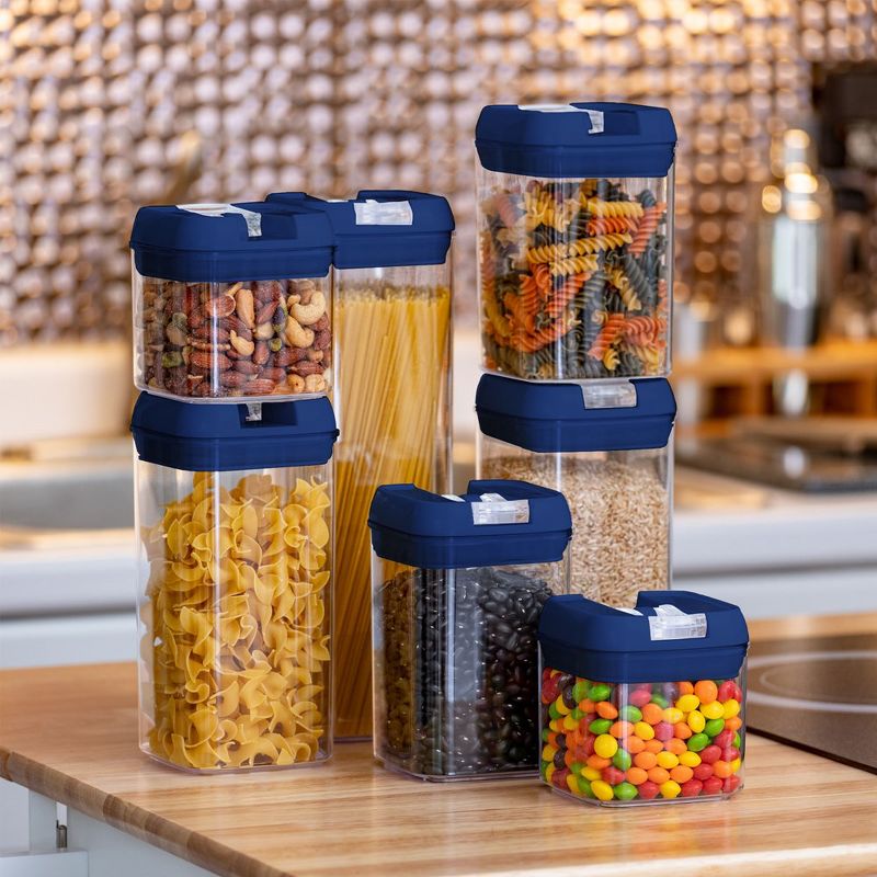 Cheer Collection Airtight Food Storage Containers, Set of 7, 2 of 8