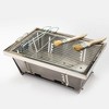 SKRAN Folded portable BBQ outdoor charcoal barbecue set for picnic patio camping - 2 of 4