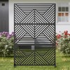 PexFix 62"x31"x16" Black Wood Grain Storage Cabinet Bookshelf for Living Room Office Bedroom - 4 of 4