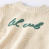 Baby Boys' Ribbed Lil Cub Sweater & Shorts Set - Cloud Island™ Cream - 3 of 4