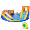 Outsunny 6-in-1 Inflatable Water Slide Kids Bounce House Jumping Castle Includes Slide Basket Pool Climbing Wall Tunnel with Carry Bag - 4 of 4
