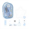 Anna-Kaci Clear PVC Mini Backpack Pouch with Dual Zippers and Decorative Lettering Design 4.2x2.5x1.5 in - 2 of 4