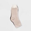 Women's 6pk Mary Jane Fold Over Cuff Crew Socks - A New Day™ Black 4-10