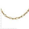 Black Bow Jewelry 9.75mm 14K Yellow Gold Hollow Fancy Link Chain Necklace, 18 Inch - 3 of 4