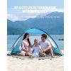 Boersma Pop Up Beach Tent – UPF 50+ sun shelter for 4. Quick setup, portable cabana for beach days, picnics, and outdoor shade protection. - 2 of 4