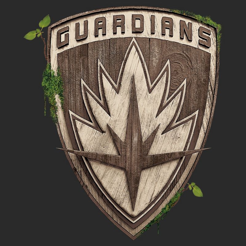 Men's Marvel: I am Groot Guardians of the Galaxy Wood Moss Logo T-Shirt, 2 of 6