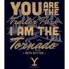 Men's Yellowstone Beth Dutton Trailer Park I Am The Tornado T-Shirt - 2 of 4