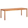 vidaXL Garden Dining Set Dark Grey Cushions and Natural Wood - 3 of 4