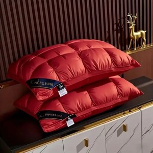Racxily 2pack Bread Pillow, Deep Sleep Pillows 2 Pack ¨C Hotel Quality Bed Pillows Queen Size for Sleeping, Neck Support for Side - 1 of 2