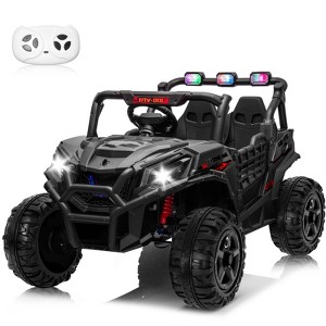 JOYRACER 24V Ride on Truck Toys w/ Remote Control, 2 Seater 400W   Electric Powered Ride on w/ Dump Bed, 3 Speeds, Shovel & Bluetooth/Music - 1 of 4